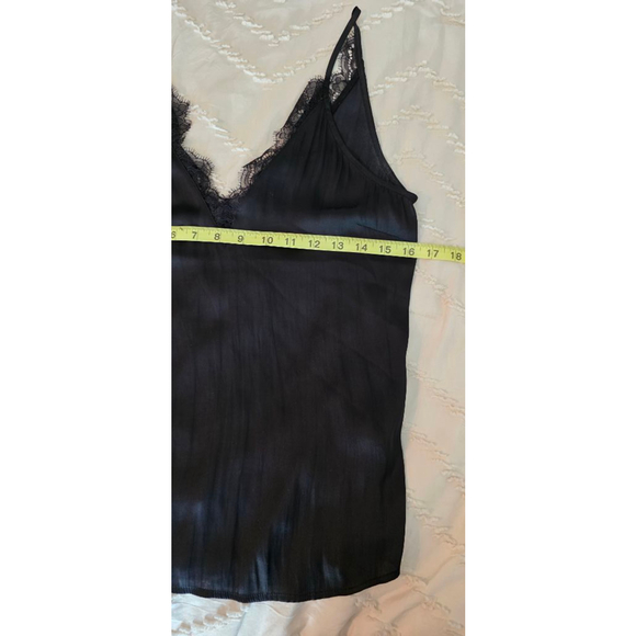 H&M Lace Trim V-Neck Cami Tank Whimsygoth Top Black Womens Size US 6 - Picture 5 of 6